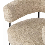 Кресло полукруглое мягкое с буклированной обивкой Armchair with Boucle Upholstery варинант исполнения - 2 | Loft Concept в Волгограде