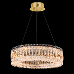 Люстра подвесная круглая из прозрачного хрусталя с золотым корпусом Selfsufficient варинант исполнения - 1 | Loft Concept в Волгограде