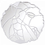 Зеркало кругле в декоративной раме белого цвета White Ratio варинант исполнения - 1 | Loft Concept в Волгограде