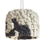 Светильник вязаный из шерсти Черно-белый варинант исполнения - 2 | Loft Concept в Волгограде