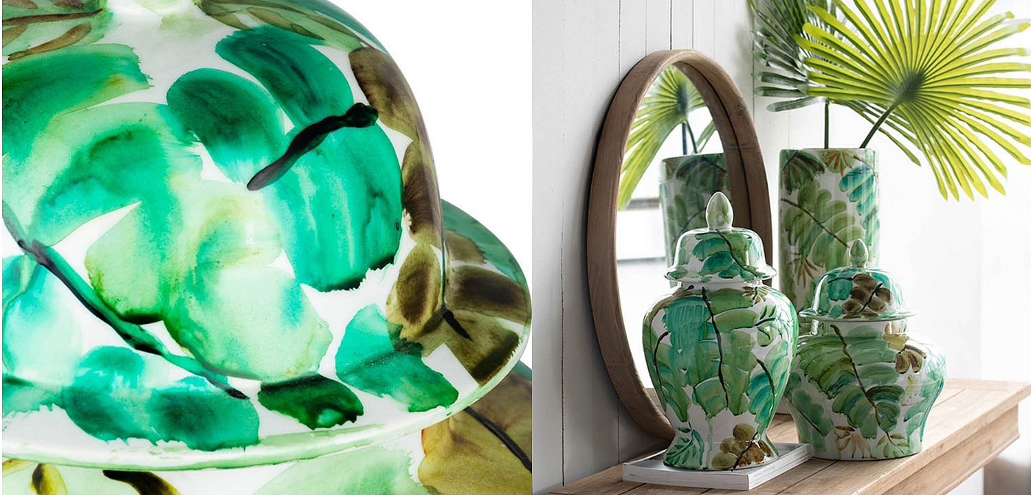 Ваза Vase Green Leaves II Ваза Vase Green Leaves II - Loft-Concept в Волгограде