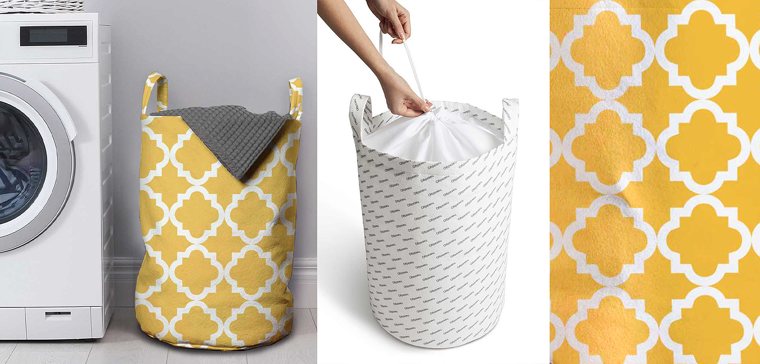 Корзина Yellow Ornament Basket Корзина Yellow Ornament Basket - Loft-Concept в Волгограде