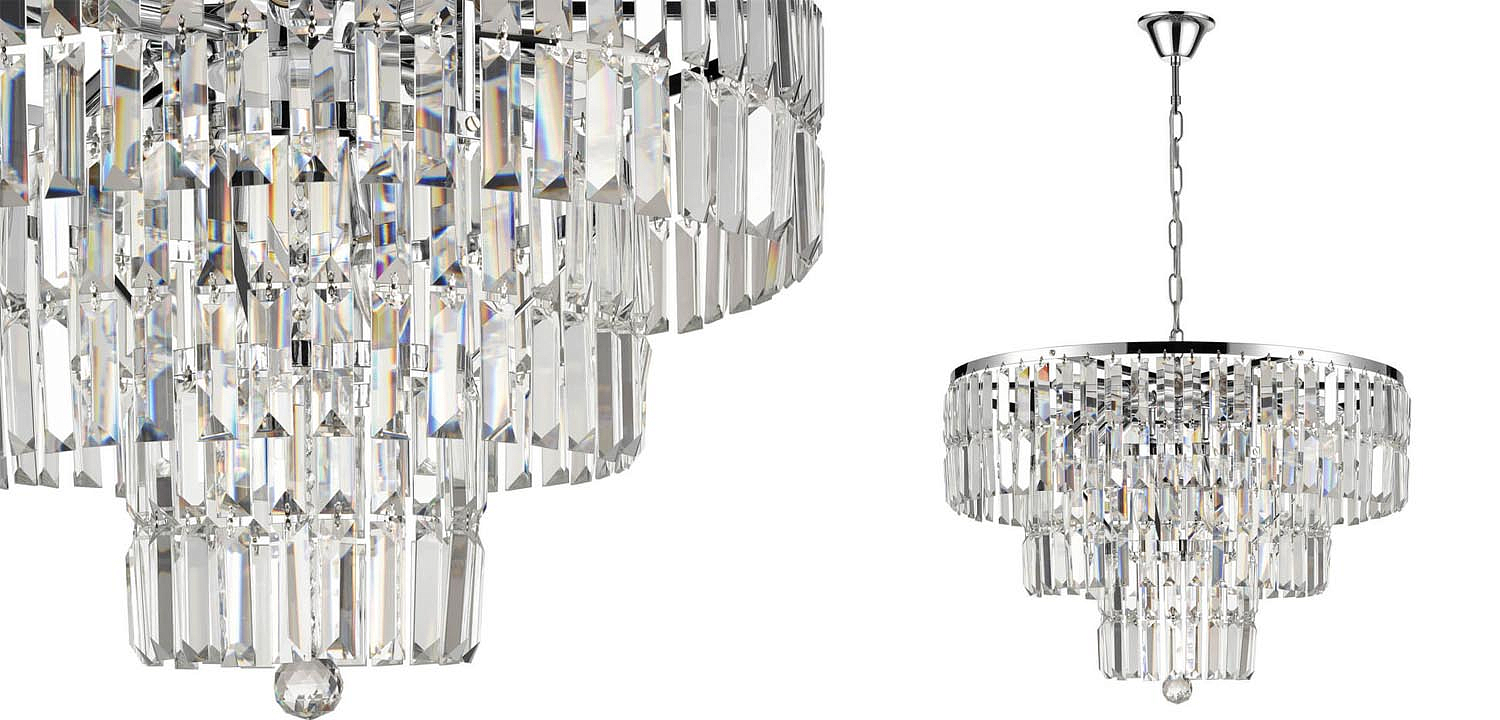 Люстра 1920s Odeon Chandelier chrome 60 Люстра 1920s Odeon Chandelier chrome 60 - Loft-Concept в Волгограде
