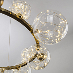 Дизайнерская кольцевая люстра с гирляндой внутри стеклянных плафонов Iona Garland Chandelier 12 варинант исполнения - 3 | Loft Concept в Волгограде