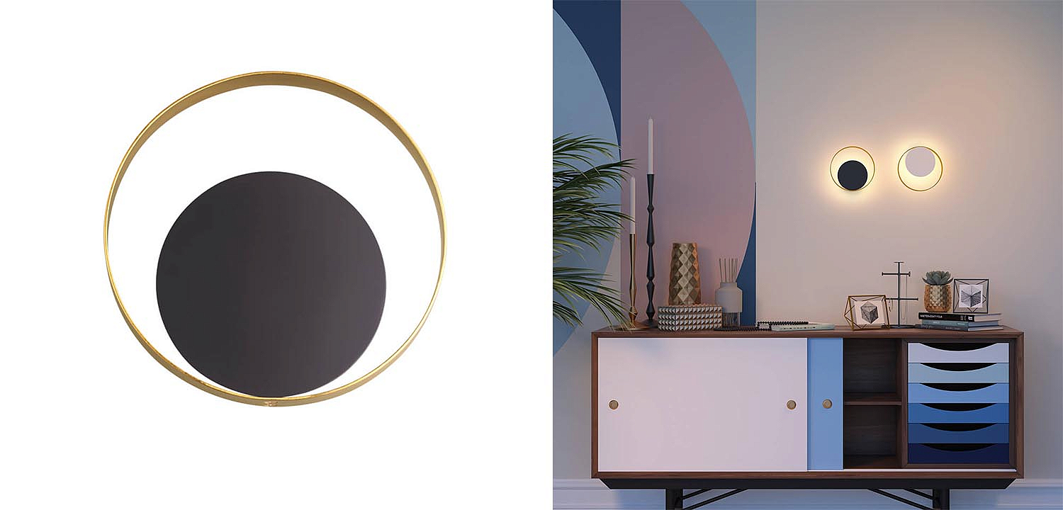 Бра Globo Ocular Sconce Circle Black Бра Globo Ocular Sconce Circle Black - Loft-Concept в Волгограде