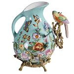 Кувшин с птичкой и  цветочным рисунком Blue Garden варинант исполнения - 2 | Loft Concept в Волгограде