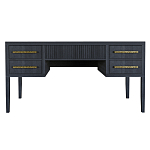 Большой Рабочий стол Primo с 5 выдвижными ящиками Черный дуб варинант исполнения - 9 | Loft Concept в Волгограде