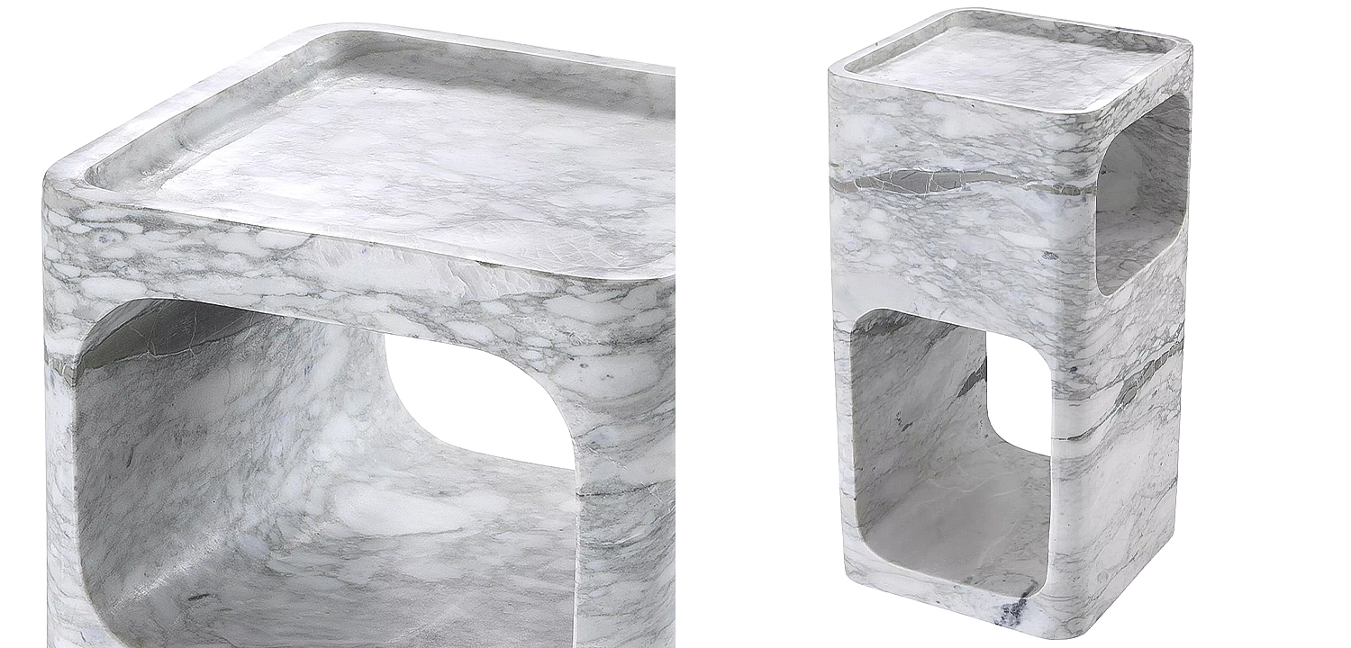 Приставной стол Eichholtz Side Table Adler Marble Приставной стол Eichholtz Side Table Adler Marble - Loft-Concept в Волгограде