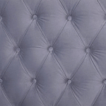 Кровать двуспальная серая с основанием из массива дерева с мягким изголовьем Velour Beds варинант исполнения - 4 | Loft Concept в Волгограде