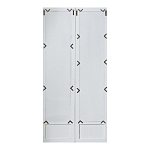 Зеркало-окно с эффектом старения в венецианском стиле Venetian White Mirror варинант исполнения - 2 | Loft Concept в Волгограде