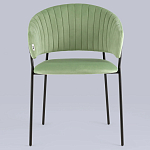 Стул в велюре фисташкового цвета Horizon варинант исполнения - 3 | Loft Concept в Волгограде