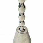 Кофейный столик с рельефной столешницей из металла Aplika Silver варинант исполнения - 5 | Loft Concept в Волгограде