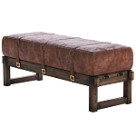 Банкетка Duncan винтажная коричневая кожа варинант исполнения - 3 | Loft Concept в Волгограде