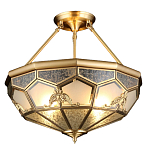 Люстра потолочная Leoni 2 в витражной технике варинант исполнения - 1 | Loft Concept в Волгограде