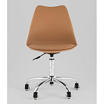 Офисный стул на металлическом основании EGGERY Brown пластик варинант исполнения - 5 | Loft Concept в Волгограде