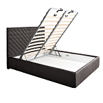 Кровать серая с подъемным механизмом Adelaide варинант исполнения - 2 | Loft Concept в Волгограде