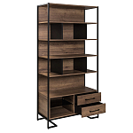 Стеллаж под TV в стиле лофт с открытыми полками и ящиками Urban Style Space варинант исполнения - 2 | Loft Concept в Волгограде