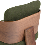 Кресло с каркасом из массива ореха Gallin Chair Green варинант исполнения - 6 | Loft Concept в Волгограде