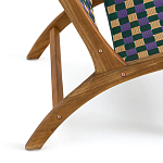 Кресло низкое из массива тика Barbados варинант исполнения - 5 | Loft Concept в Волгограде