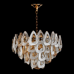 Люстра с многослойными белыми и прозрачными подвесками Character Chandelier варинант исполнения - 1 | Loft Concept в Волгограде