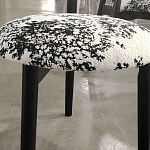 Стул обеденный деревянный с цветочной обивкой Foshan Chair варинант исполнения - 2 | Loft Concept в Волгограде