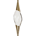 Подвесной светильник с хрустальным плафоном и бронзовым основанием Renee Glass Drops  варинант исполнения - 3 | Loft Concept в Волгограде