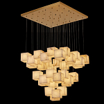Люстра подвесная с квадратными плафонами из натурального камня Glowing Spheres варинант исполнения - 5 | Loft Concept в Волгограде