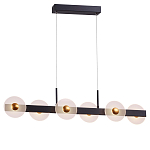 Линейный подвесной светильник с круглыми плафонами и золотистыми акцентами Aurelia Circles варинант исполнения - 2 | Loft Concept в Волгограде