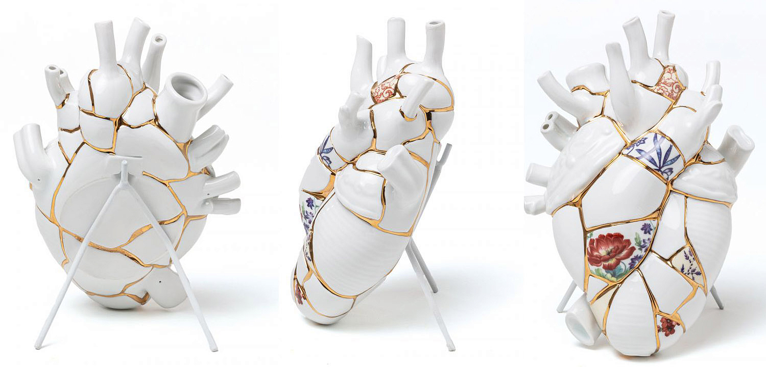 Ваза Seletti Love in Bloom Kintsugi Ваза Seletti Love in Bloom Kintsugi - Loft-Concept в Волгограде