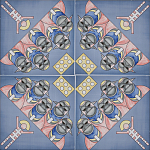 Плитка дизайнерская с узором Мангалоры варинант исполнения - 1 | Loft Concept в Волгограде