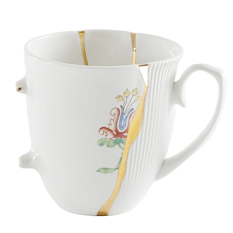 Кружка Seletti Kintsugi 2 Белый Золотой Мульти Кружка Seletti Kintsugi 2 Белый Золотой Мульти в Волгограде | Loft Concept