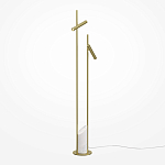 Напольный торшер светодионый золотой Lumen Duo варинант исполнения - 1 | Loft Concept в Волгограде