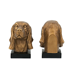 Держатель для книг с бронзовыми фигурками головы собаки Dog Elegance  варинант исполнения - 3 | Loft Concept в Волгограде