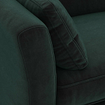 Диван с обивкой из велюра зеленый Gibbs Dark Green Sofa варинант исполнения - 4 | Loft Concept в Волгограде
