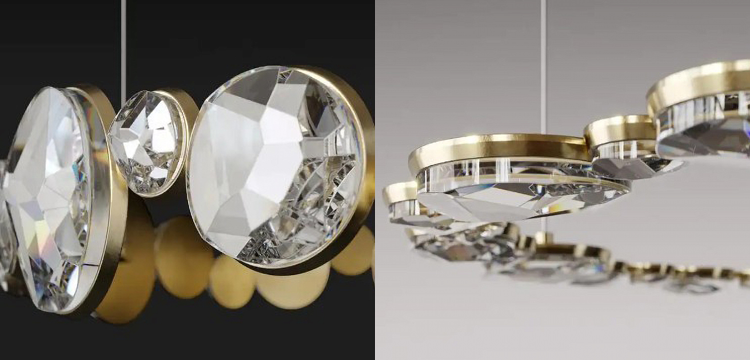 Люстра RING horizontal chandelier with crystals Люстра RING horizontal chandelier with crystals - Loft-Concept в Волгограде