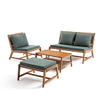 Садовый 2-х местный диван с каркасом из акации Green варинант исполнения - 4 | Loft Concept в Волгограде