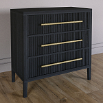 Комод Primo с 3 выдвижными ящиками Черный дуб варинант исполнения - 4 | Loft Concept в Волгограде
