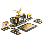 Настольный письменный набор из яшмы и долерита в подарочной упаковке Manager Organizer варинант исполнения - 4 | Loft Concept в Волгограде