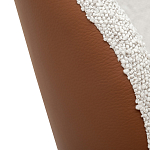 Стул мягкий с обивкой из рогожки и экокожи Contrasting Performance варинант исполнения - 3 | Loft Concept в Волгограде