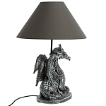 Настольная лампа с абажуром Дракон Silver Dragon варинант исполнения - 5 | Loft Concept в Волгограде