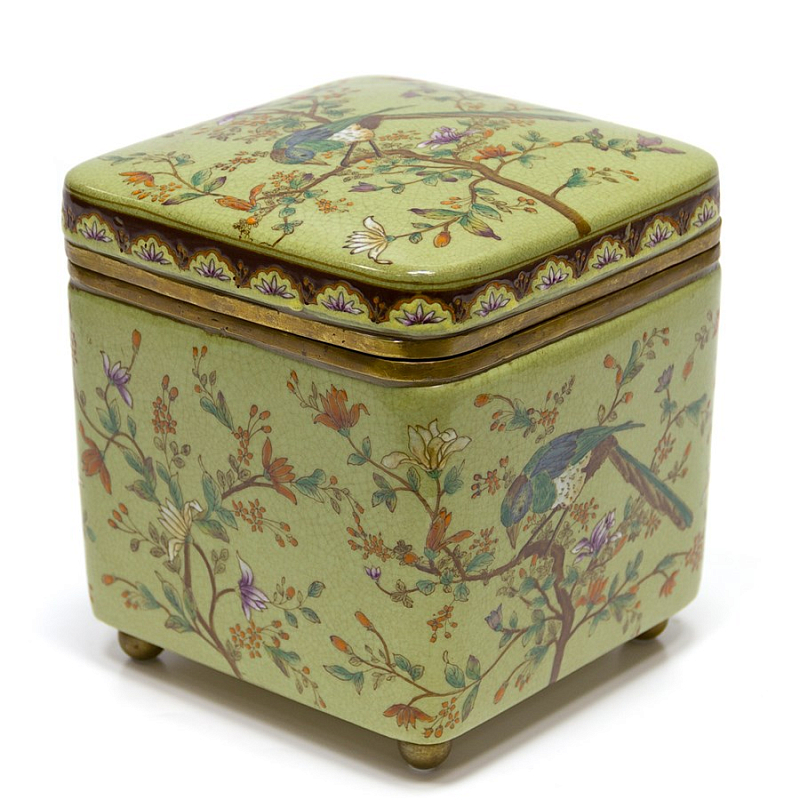 Шкатулка Box Pale Green Зеленый шалфей Бронза Шкатулка Box Pale Green Зеленый шалфей Бронза в Волгограде | Loft Concept