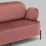 Диван в велюровой обивке цвета пыльная роза COLOR BLOCK варинант исполнения - 6 | Loft Concept в Волгограде