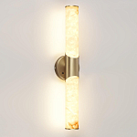 Бра с вытянутым цилиндрическим плафоном из белого алебастра на круглом основании Латунь Cryptocrystalline Stone варинант исполнения - 1 | Loft Concept в Волгограде