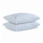 Постельное белье голубого цвета из перкаля с принтом 200х220 см Aurora Allure варинант исполнения - 2 | Loft Concept в Волгограде