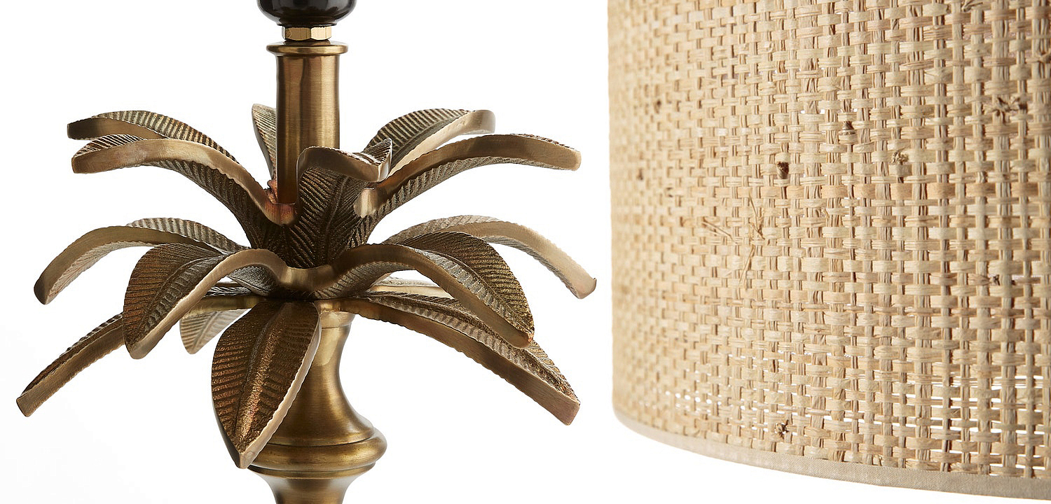 Торшер Palm Raphia Lampshade Торшер Palm Raphia Lampshade - Loft-Concept в Волгограде
