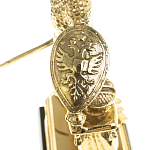 Часы настольные бронзовые из натурального камня Яшма Stone Clock варинант исполнения - 5 | Loft Concept в Волгограде