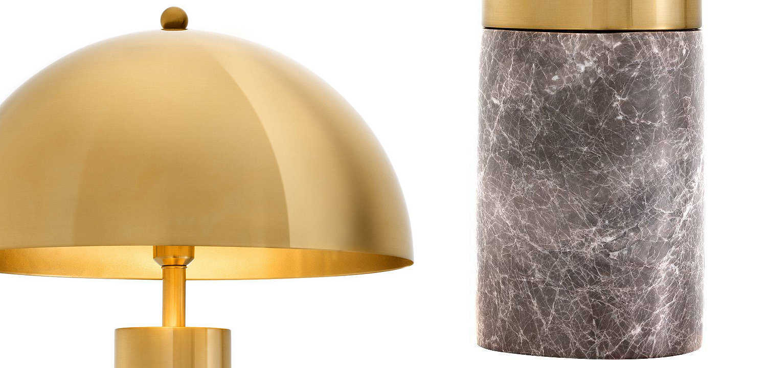 Настольная лампа Eichholtz Table Lamp Flair brass Настольная лампа Eichholtz Table Lamp Flair brass - Loft-Concept в Волгограде