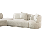 Угловой диван Calypso с поворотным механизмом и пуфом   варинант исполнения - 3 | Loft Concept в Волгограде