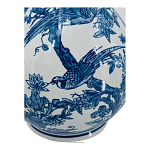 Ваза с мотивами цветущего сада с попугаями Blue Vase Inspired by Nature варинант исполнения - 3 | Loft Concept в Волгограде