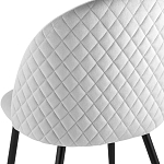 Мягкий стул в сером велюре Miruna Chair варинант исполнения - 6 | Loft Concept в Волгограде